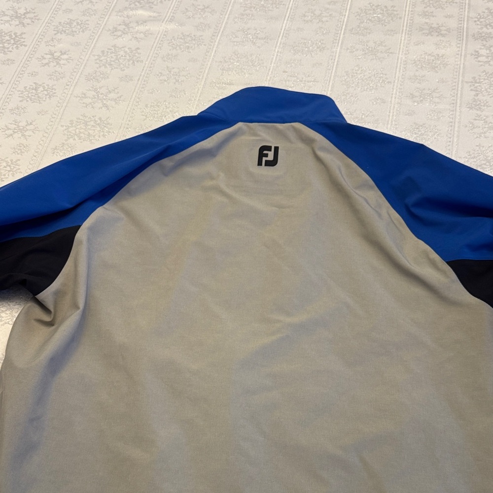 Foot Joy DryJoys Tour LTS Men's Performance Jacket - Blue and Gray size L - Picture 9 of 10